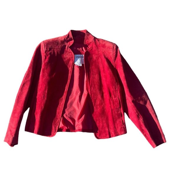 VTG Red Leather Jacket - Picture 2 of 7